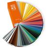 RAL K5 mazzetta colori 215 campioni di colore a pagina intera lucidi 8 lingue