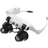 SC0 OCCHIALI LENTE INGRANDIMENTO 10 15 20 25 X PRECISIONE OCULARI LENTI LUCI LED SC0