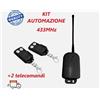 - Senza marca//Generico - Kit ricevitore per automazione cancelli con 2 telecomandi universali 433mhz
