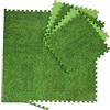 Relaxdays Set da 8 Tappettini Protettivi per il Pavimento, 60x60 cm, Fino a 3m², Effetto Prato, Gommapiuma EVA, Verde