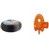 CLABER Micro 90370, Tubo capillare 1/4 (4-6mm), 20 m & 91185 Accessori Rainjet Goccia Fustella Foratubo