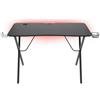 Genesis Scrivania Gaming Genesis Holm 200 RGB Nero Acciaio Legno MDF