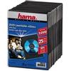 Hama DVD Slim Box 25 Black 1 dischi Nero