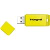 Integral 64GB USB2.0 DRIVE NEON YELLOW unit flash USB USB tipo A 2.0 Giallo (64