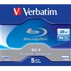 Verbatim 43715 disco vergine Blu-Ray BD-R 25 GB 5 pz (BD-R Verbatim 25 GB /1-6x