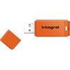 Integral 32GB USB2.0 DRIVE NEON ORANGE unit flash USB USB tipo A 2.0 Arancione
