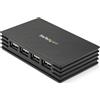 StarTech.com ST4202USBGB hub di interfaccia USB 2.0 Type-B 480 Mbit/s Nero (4 Po