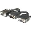 Manhattan 304559 cavo VGA 0015 m VGA D-Sub 2 x VGA D-Sub Nero (SVGA Y CABLE 15CM
