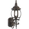 BAKAJI Lampione Vittoriano a Parete Lampada Applique Esterno Alluminio color Ottone Ant