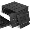 BAKAJI Set 11 Pezzi Piastrelle Pavimento WPC a Incastro da Esterno 30x30 cm Antracite