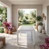 BICA Tavolo da Giardino Rettangolare Polipropilene 150x90x74 cm Bianco Houston