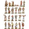 Argenplast S.r.l Moranduzzo Gruppo Pastori 24 Personaggi per Presepe da 6 cm - MINI 6