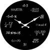 Orologio da parete con equazioni matematiche, orologio da parete con lavagna