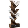 Furinno Tree Libreria Libreria ad albero da terra a 7 livelli con