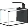 PawHut Acquario per Casa 24L con Filtro Integrato e Luce LED 45x25x25.5 cm Nero