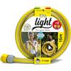 Idroeasy, Canna Acqua Giardino 15 Metri - 3/4 Superleggero - Made in Italy | Tubo da Giardino Superleggero 3x Più Leggero del PVC, Anti-Nodo, con 2 Raccordi Rapidi Inclusi, Tubo Atossico e Senza Ftalati