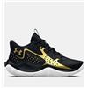 UNDER ARMOUR SCARPE DA BASKET GRADE UA JET 23 UNISEX NERO BLACK 3026634 001