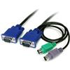 StarTech.com Cavo sottile KVM PS/2 3 in 1 18 m (CAVO SOTTILE KVM PS/2 - 3 IN 1 1