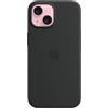 Apple - Back cover for mobile phone - MagSafe compatibility - silicone - black -