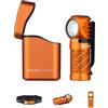 OLIGHT Perun 3 Mini Kit Lampada Frontale 1250 Lumen, Torcia Ricaricabile con Powerbank 5000mAh Portata 155m IPX8 5 Modalità Luce Ideale per Outdoor Trekking e Lavoro (Arancione)