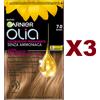 Garnier 3 PZ GARNIER OLIA COLORAZIONE PERMANENTE SENZA AMMONICA 7.0 BIONDO PER CAPELLI