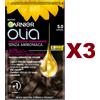 Garnier 3 PZ GARNIER OLIA COLORAZIONE PERMANENTE SENZA AMMONICA 5.0 CASTANO PER CAPELLI