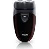 Philips Rasoio Elettrico Ricaricabile Lame Autoaffilanti Nero/Bordeaux PQ206/18