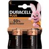 DURACELL PLUS POWER C B2 MEZZA TORCIA MN1400 LR14 R14 HR14 ALKALINA