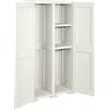 Tontarelli Armadio da Esterno Portascope in Plastica 79x43x164 cm Bianco Simplex