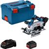 Bosch Saw circolare portatile a cordone GKS 18V-57-2 Blue Black 2x Li-Ion Battery