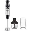 Moulinex Frullatore a Immersione 1000W 10 Velocità con Tritatutto Bicchiere 800ml Acciaio