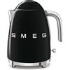 Smeg KLF05BLEU Bollitore Elettrico Nero Mini Estetica 50's Style 1,7 Lt.