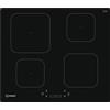 Indesit Piano Cottura Induzione 4 Fuochi 60 cm Vetroceramica Nero IS 83Q60 NE