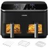 Cosori Friggitrice senza Olio Cosori Dual Basket 8.5 Chef Edition Nero 8,5 L