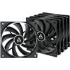 ARCTIC Fan 120x120x25 F12 Pacchetto valore 5pcs nero