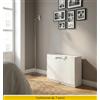 ArtPlast Scarpiera Salvaspazio Slim Modulare 1 Anta Plastica 51x17x40 cm Bianco