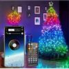 LUCI DI NATALE SMART BLUETOOTH CATENA LUMINOSA ALBERO LED 10 METRI USB MUSICA