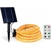 RobertAgor Driwei STRISCIA LED SOLARE 10 METRI TELECOMANDO BIANCO CALDO 3000K ESTERNO ET-31612