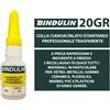 Colla Cianoacrilato Istantaneo Professionale Trasparente 20gr Bindulin