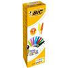 Bic Crystal Blu Verde Azzurro Verde chiaro Arancione Rosa 20 pz 926381