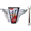 taniashop SERIE KIT SET 12 PZ CHIAVI COMBINATE FISSE E STELLA 6 - 24 MM CHROME VANADIUM