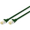 Digitus Cavo patch Digito RJ-45 (M) a RJ-45 (M) 0,5m Copper S/FTP Cat 6A Grün (DK-1644-A