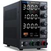 NANKADF Alimentatore da Banco 30V 10A, Alimentatore Regolabile con Porta