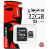 KINGSTON MICRO SD 32 GB MICROSD CLASSE 10 SDHC SCHEDA DI MEMORIA CARD SMARTPHONE