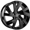 Volkswagen Golf VIII Cerchio in Lega Bergamo, Alluminio-Magnesio-Silicio, Nero, 7,5J x 18, Superficie Invernale, PCD 112/5, ET 51mm