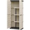 Art Plast Armadio Armadietto Mobiletto Portascope Spazio Esterno 70XH165 Balcone Terrazzo