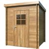 BricoShop24 Casetta in Legno Impregnato 176x176 Blockhouse 19 mm Porta Finestrata