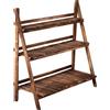 VivaGarden Scaletta Fioriera Portavasi 3 Ripiani Legno 100x37x93cm