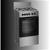 Beko CSS42014FS cucina a Gas 4 fuochi Forno elettrico 54 L Nero Argento