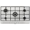Glem Gas Piano Cottura 5 Fuochi a Gas 86 cm Acciaio Inox P95FXV